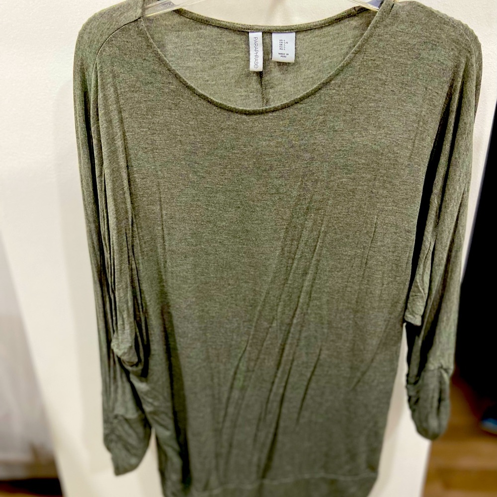 Green tunic top